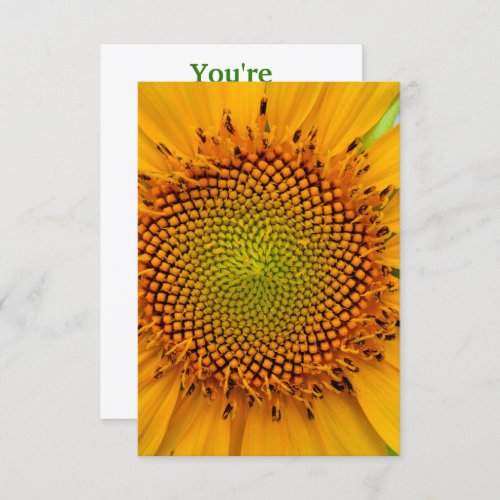 Sunflower Invitation