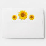 Sunflower Invitation Envelope at Zazzle
