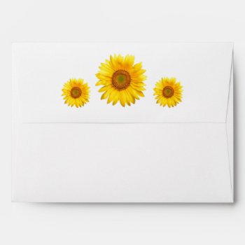 Sunflower Invitation Envelope by CDEANDESIGNS at Zazzle