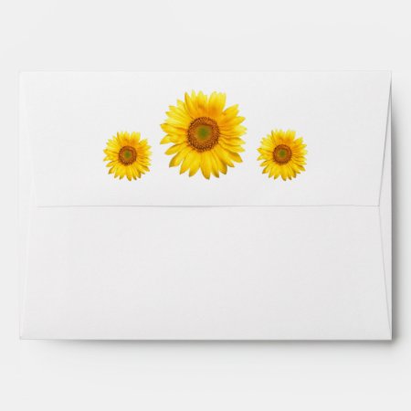 Sunflower Invitation Envelope