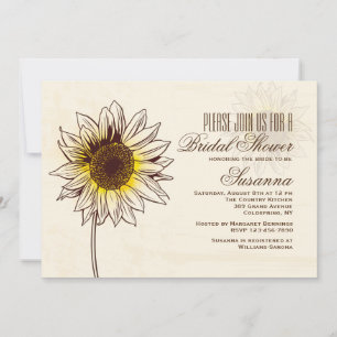 Sunflower Invitations