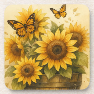 Sunflower Journal Beverage Coaster