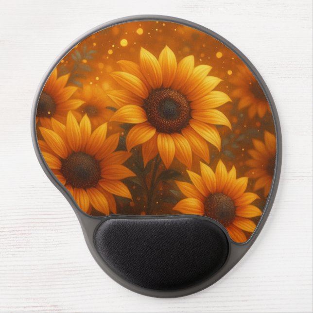 Sunflower Journal Gel Mouse Pad (Front)