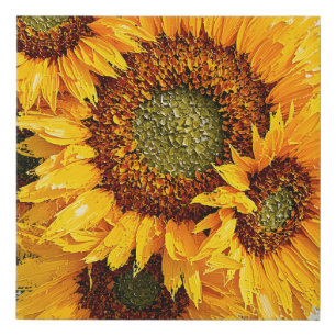 Sunflower Joy Wall Art Canvas Print Bright Flora