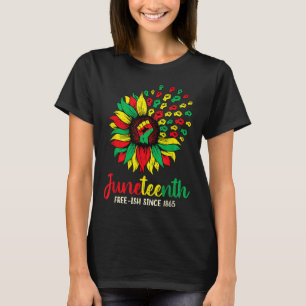 Sunflower Juneteenth Freedom - June 19th 1865 Afro T-Shirt