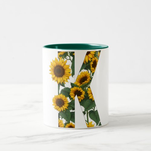 Sunflower K Two_Tone Coffee Mug