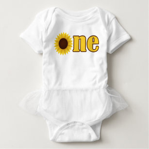 sunflower 1st birthday outfit