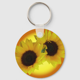 Sunflower Key Chains Cheerful Yellow Flower Gifts