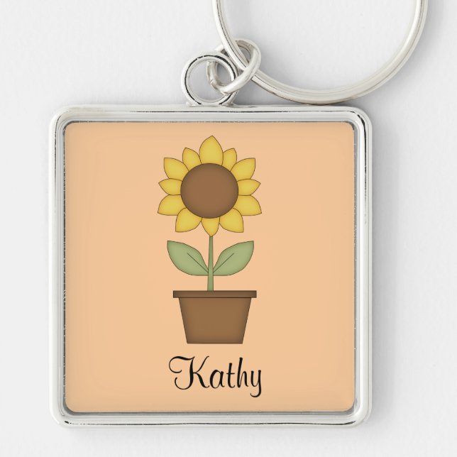 Sunflower Keychain (Front)