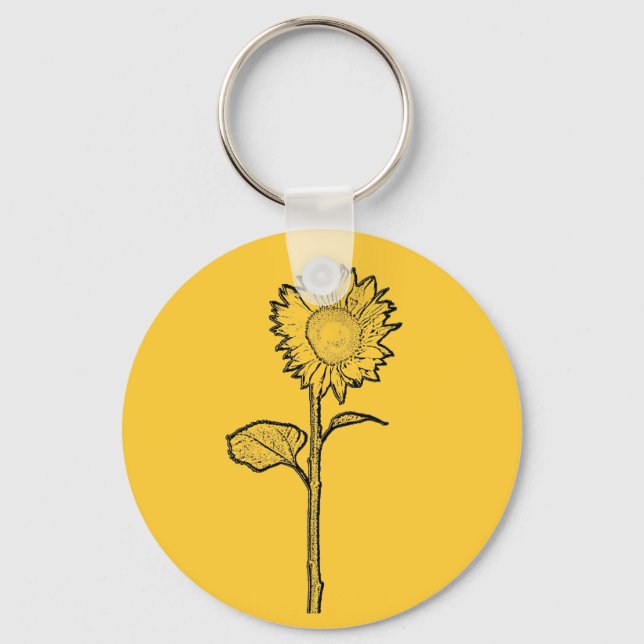 Sunflower Keychain (Front)