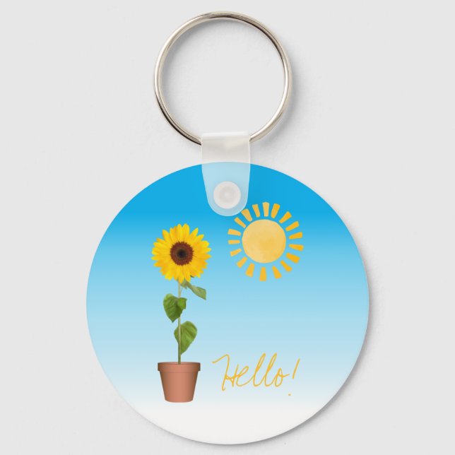 Sunflower Keychain (Front)