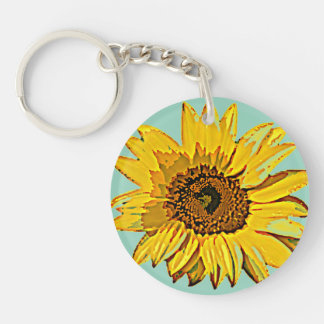 Sunflower Keychain