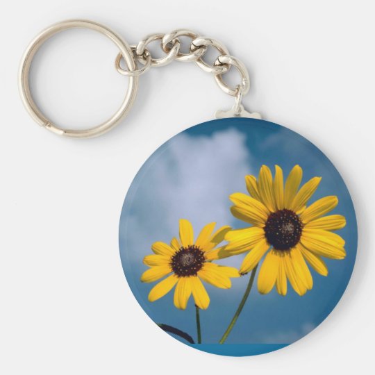 Sunflower Keychain Zazzle