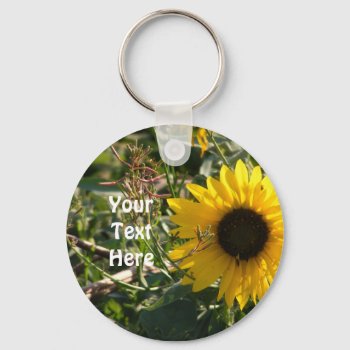 Sunflower Keyring by Customizables at Zazzle