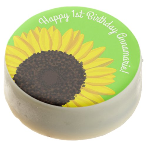 Sunflower Kids Birthday Party Summer Chocolate Covered Oreo