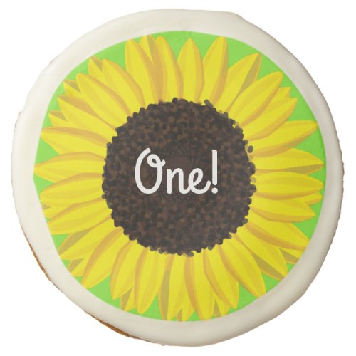 Sunflower Kids Birthday Party Summer Sugar Cookie