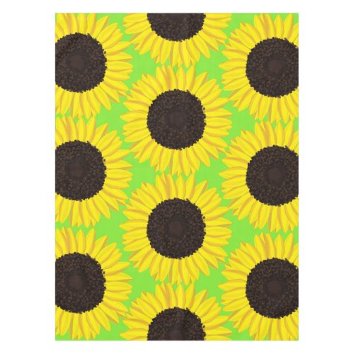 Sunflower Kids Birthday Party Summer Tablecloth