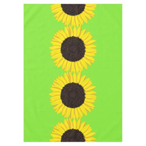 Sunflower Kids Birthday Party Summer Tablecloth