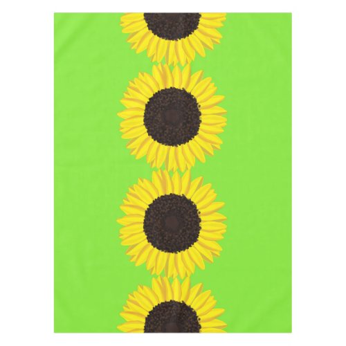 Sunflower Kids Birthday Party Summer Tablecloth