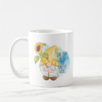 Sunflower kisses and Honeybee Wishes Gnome