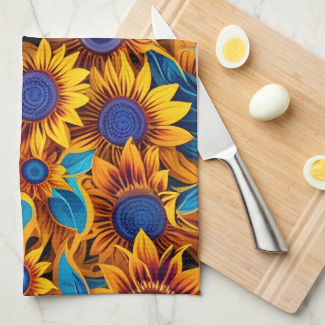 Sunflower Kitchen Towel (Quarter Fold)