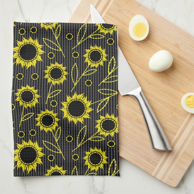 Sunflower  kitchen towel (Quarter Fold)