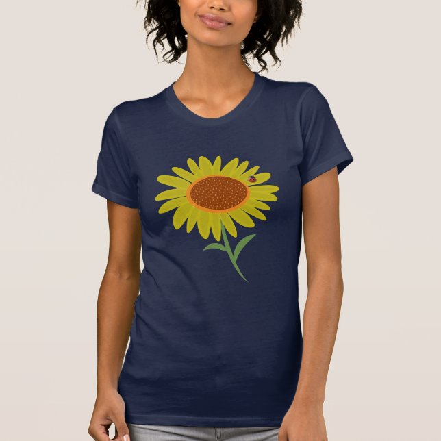 Sunflower & Ladybug T-Shirt (Front)