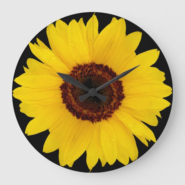 Sunflower Large Clock (Front)