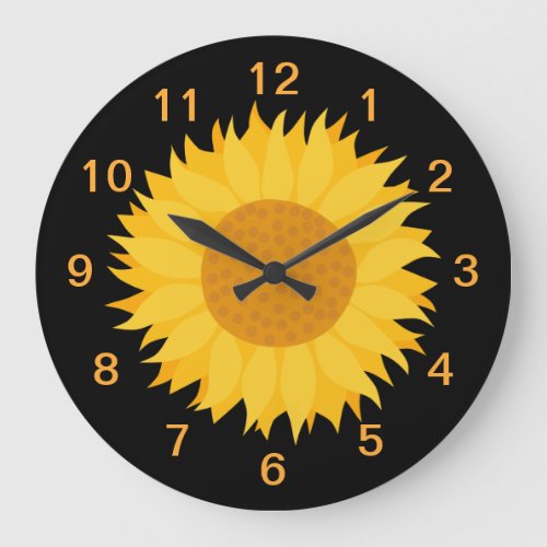 Sunflower Large Clock
