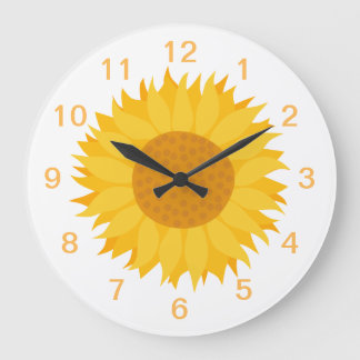 Sunflower. Large Clock