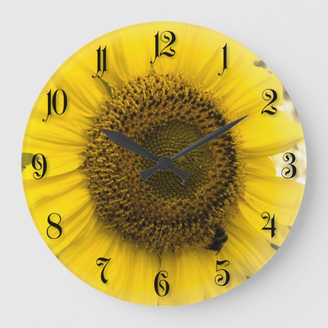 Sunflower Large Clock (Front)