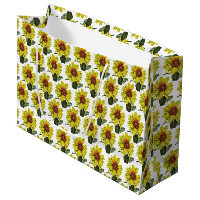 Sunflower Large Gift Bags (Front Angled)