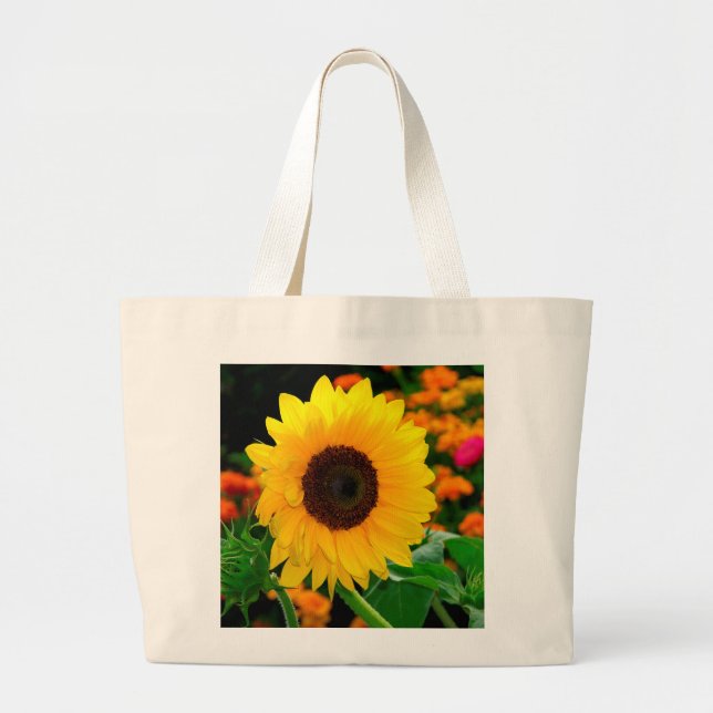 sunflower large tote bag (Front)