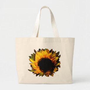 sunflower large tote bag
