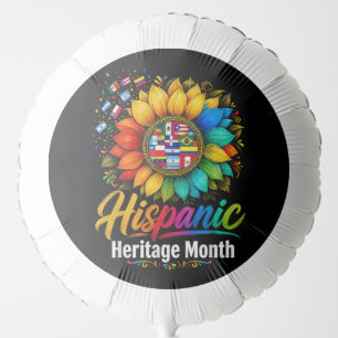 Sunflower Latin Countries Hispanic Heritage Month Balloon