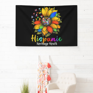 Sunflower Latin Countries Hispanic Heritage Month Banner