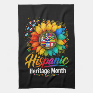 Sunflower Latin Countries Hispanic Heritage Month Kitchen Towel
