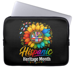 Sunflower Latin Countries Hispanic Heritage Month Laptop Sleeve