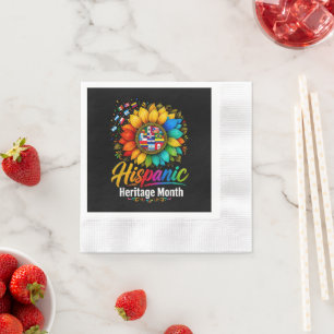 Sunflower Latin Countries Hispanic Heritage Month Napkins