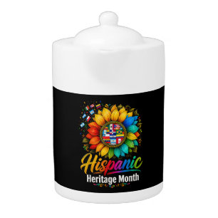 Sunflower Latin Countries Hispanic Heritage Month Teapot