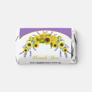 Sunflower & Lavender Wedding Candy Favors 
