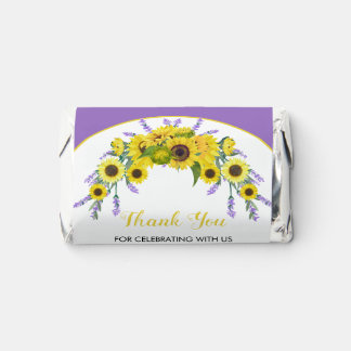 Sunflower & Lavender Wedding Candy Favors 