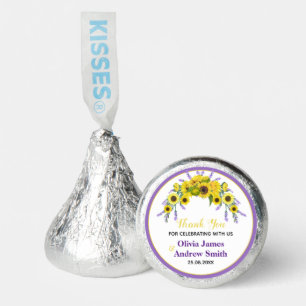 Sunflower & Lavender Wedding Candy Favors