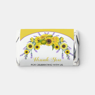 Sunflower & Lavender Wedding Candy Favors 
