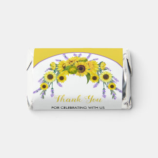 Sunflower & Lavender Wedding Candy Favors 
