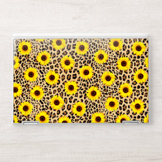 Sunflower Leopard Print Laptop Skin