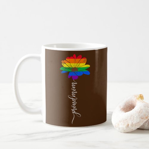 Sunflower LGBT Gay Lesbian Pride Flag Proud LGBT Coffee Mug