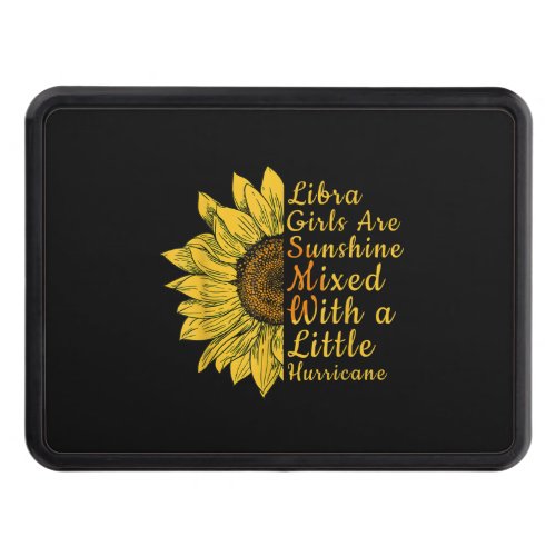 Sunflower Libra Woman September October Birthday Hitch Cover