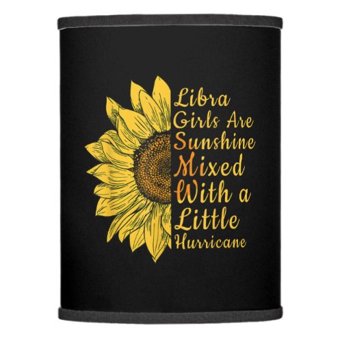 Sunflower Libra Woman September October Birthday Lamp Shade