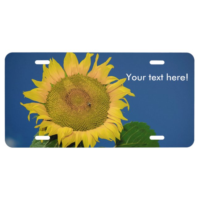 Sunflower License Plate (Front)